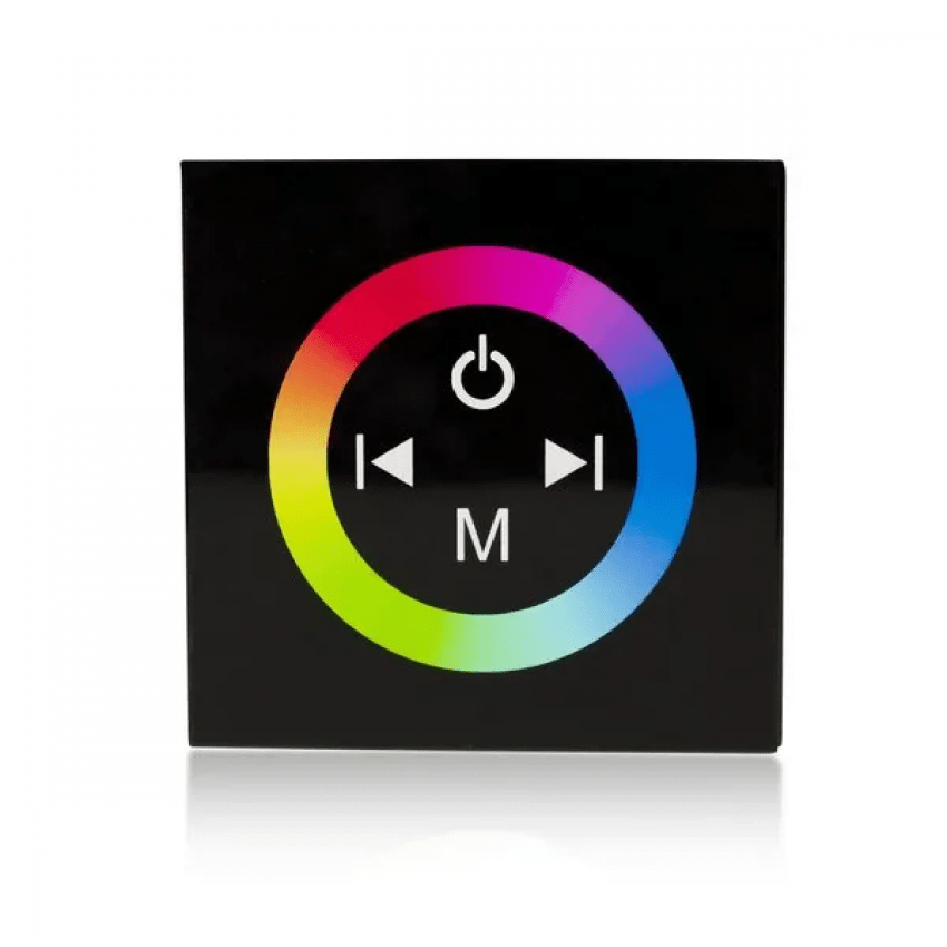 RGB LED Wall Mounted Controller Touch Sensitive Glass Panel